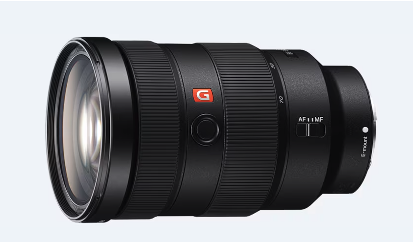 Sony g-master f/2.8, 24-70mm lens