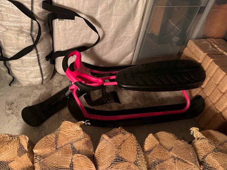 Stiga rattkjele m/brems og leiesnor