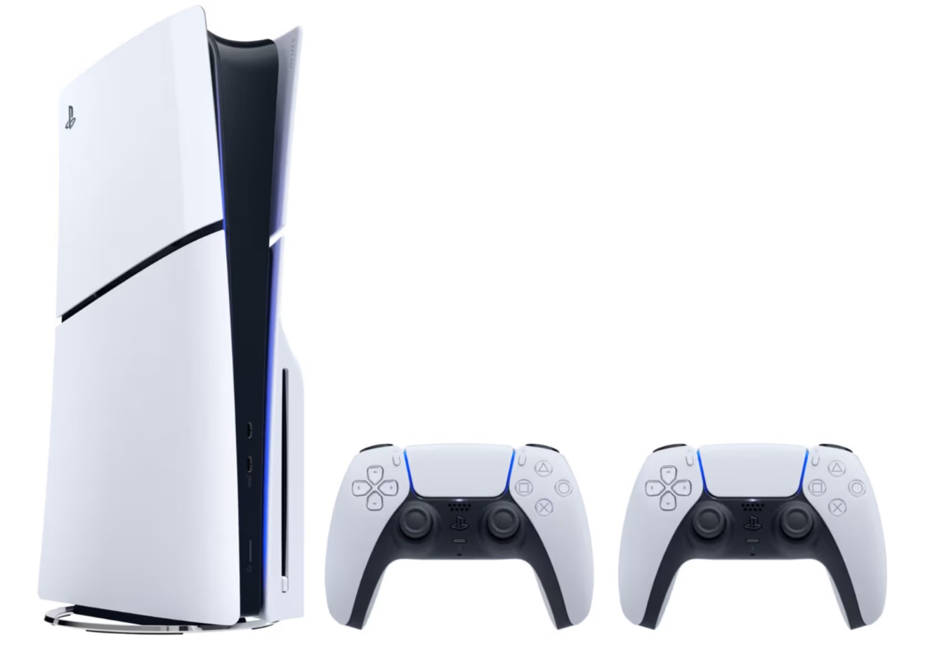 🎮 playstation 5 slim til leie – med 2 kontrollere og spill