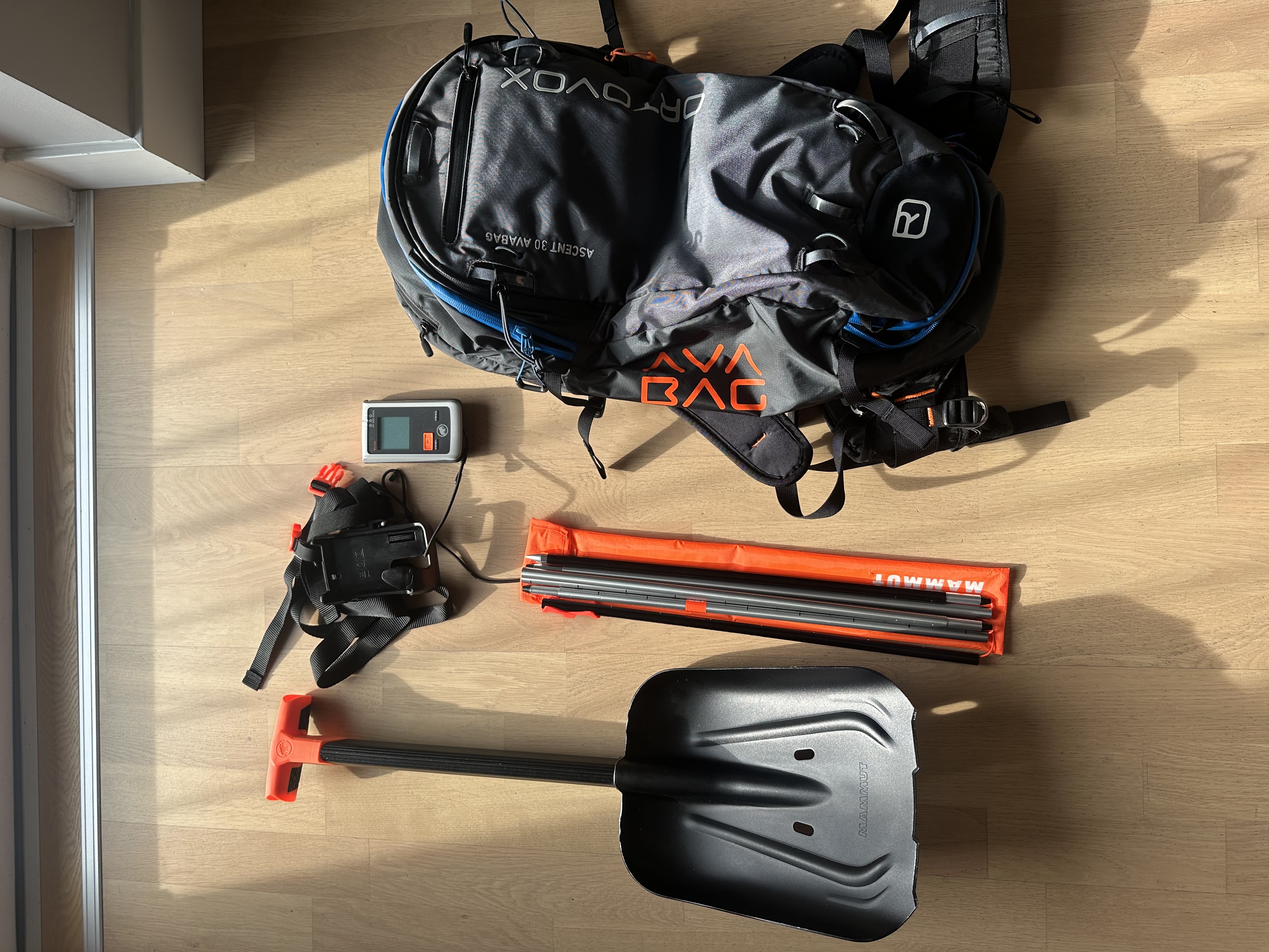 Lavinutrustning (inkl. lavinryggsäck)