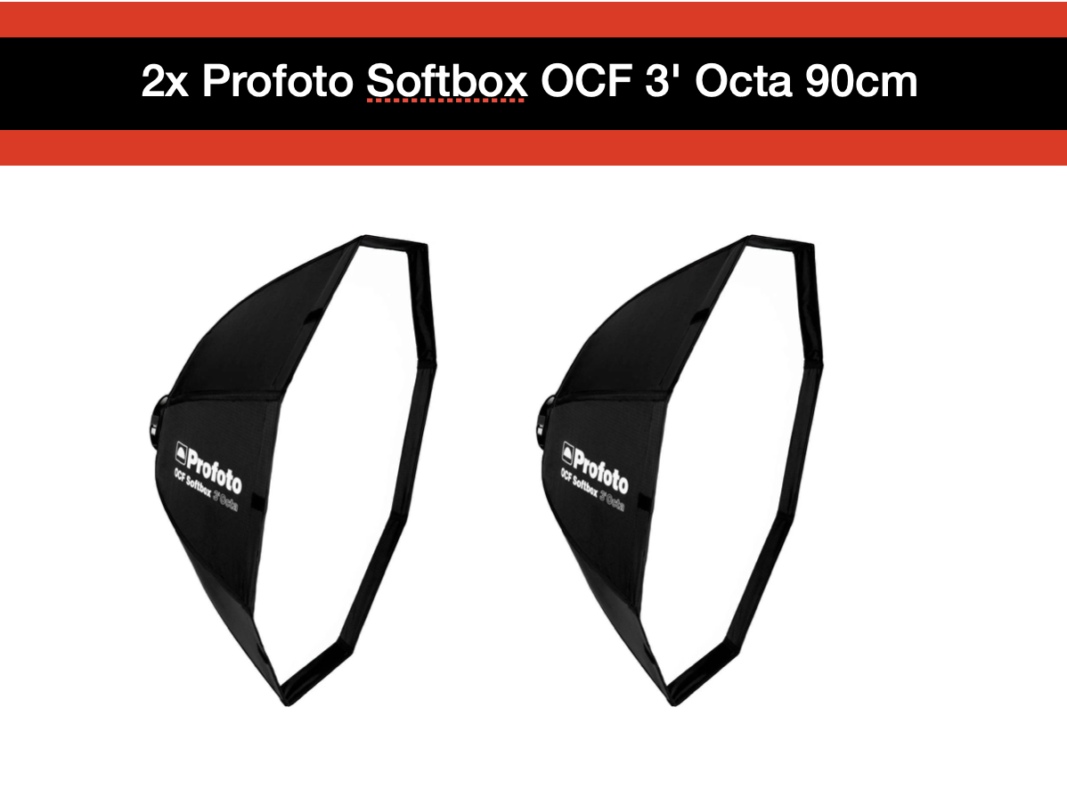 2x profoto softbox ocf 3" octa 90cm 