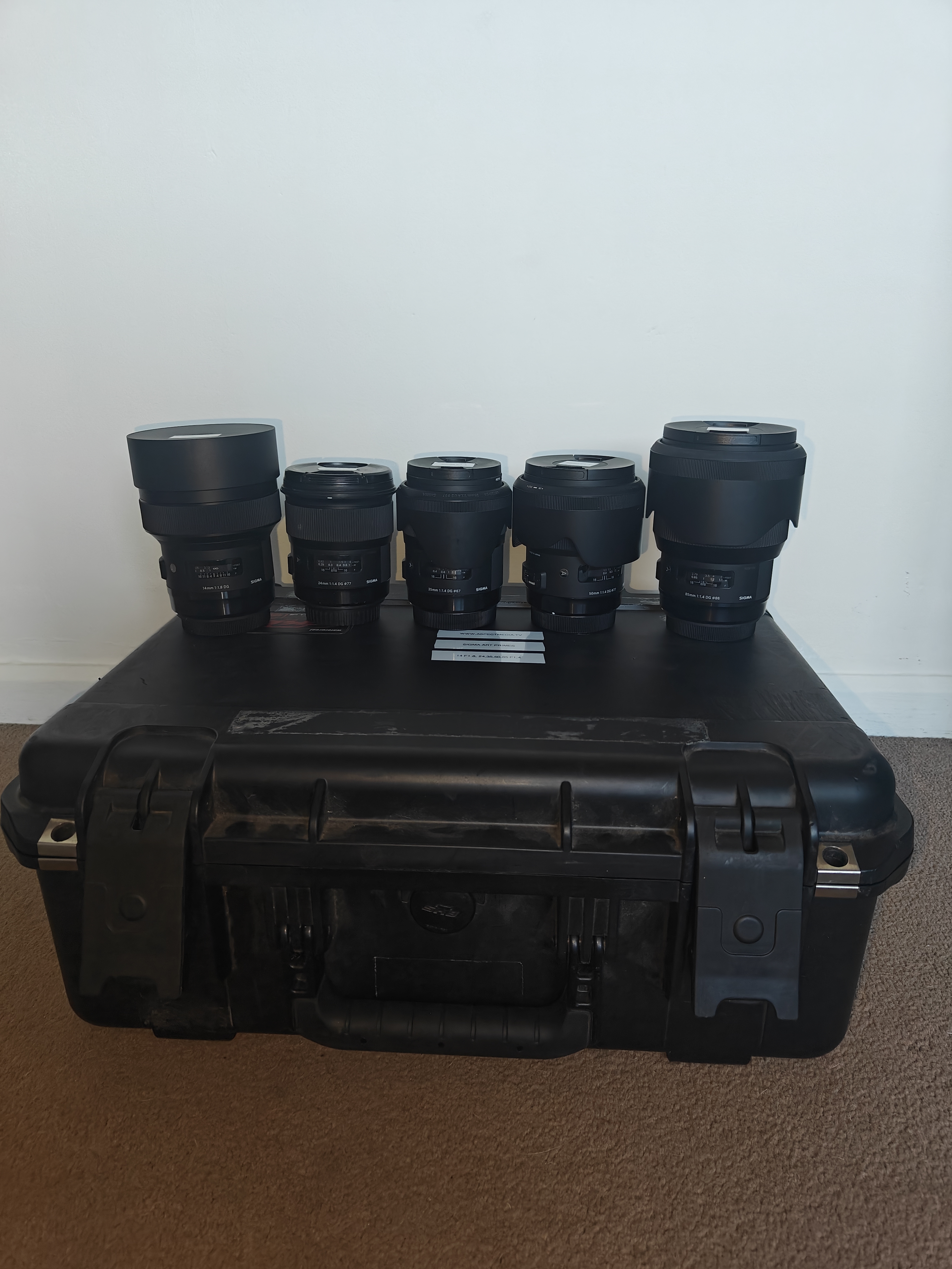 Sigma art primes x 5 lens set ef (14/24/35/50/85)