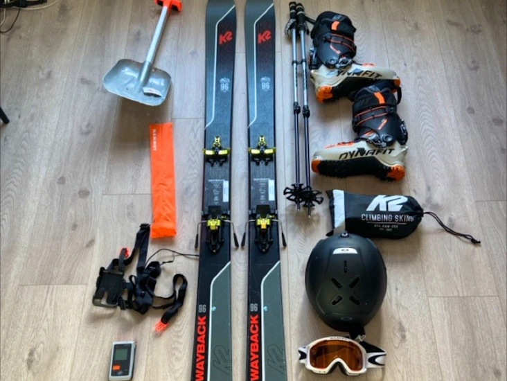 Toppturpakke / randone + skredutstyr