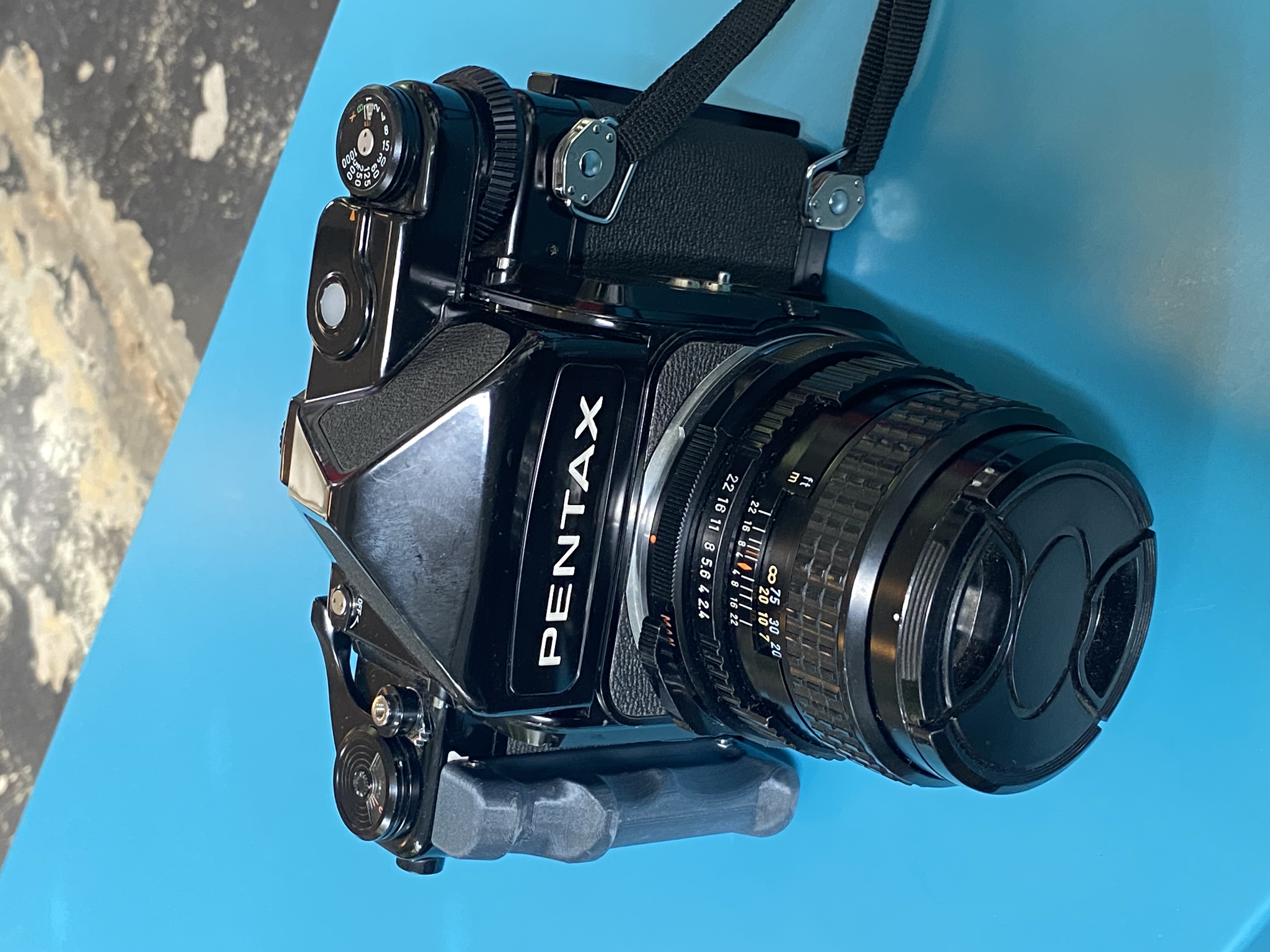 Pentax 67 mellomformat kamera med 3 linser