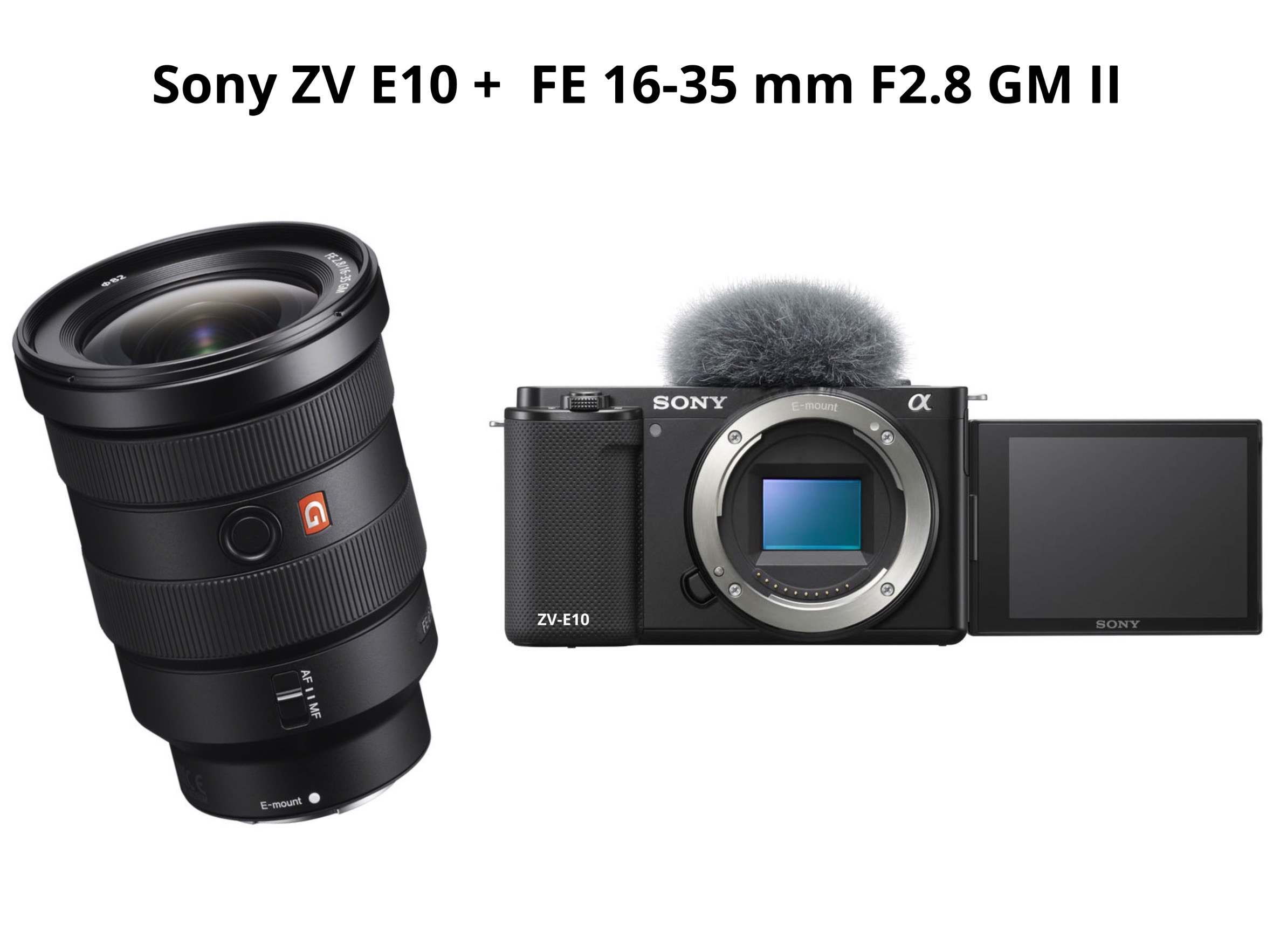 Sony zv e10 + fe 16-35mm f2.8 gm ii 
