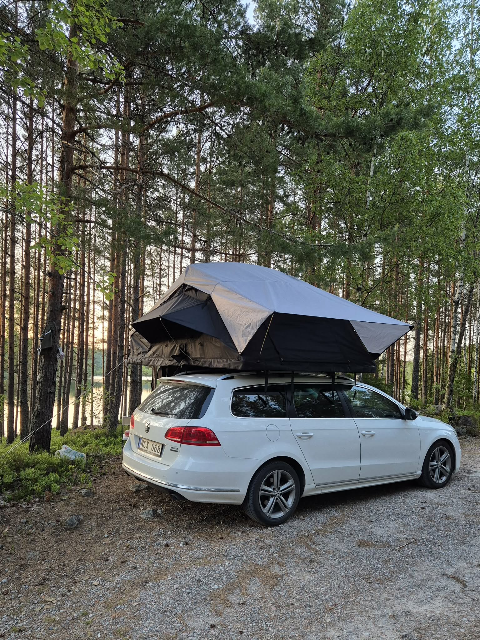 Stort taktält för familj med 2 barn