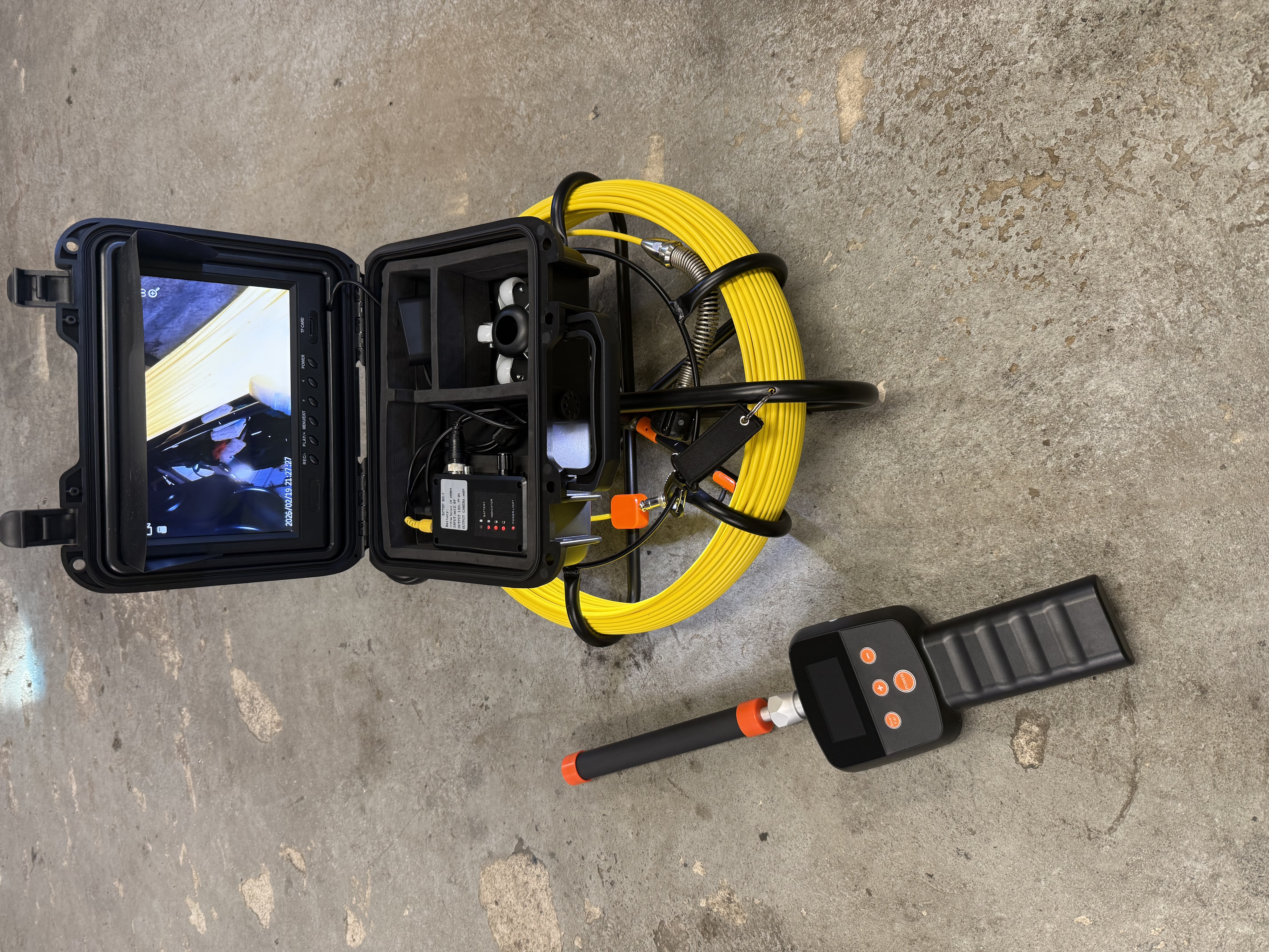 Avloppskamera 50 meter med sond och sökare