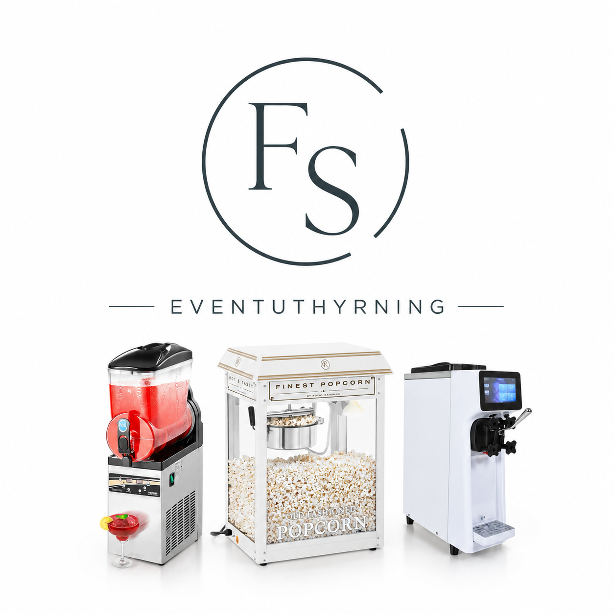 Fest - mjukglass slushmaskin popcornmaskin 