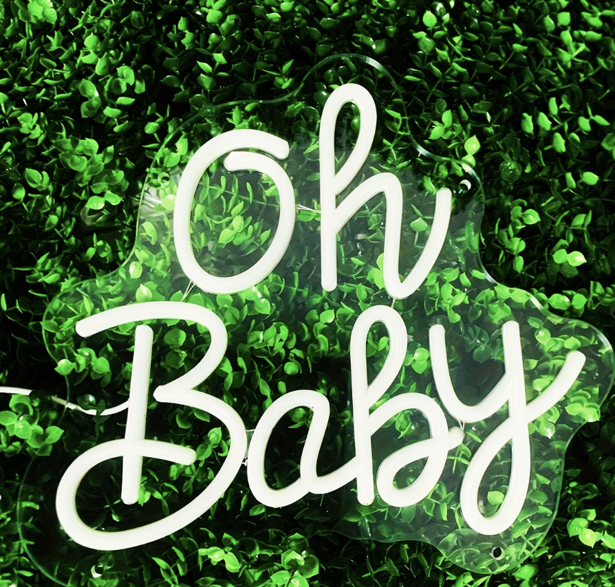 ✨ “oh baby” neon skilt ✨