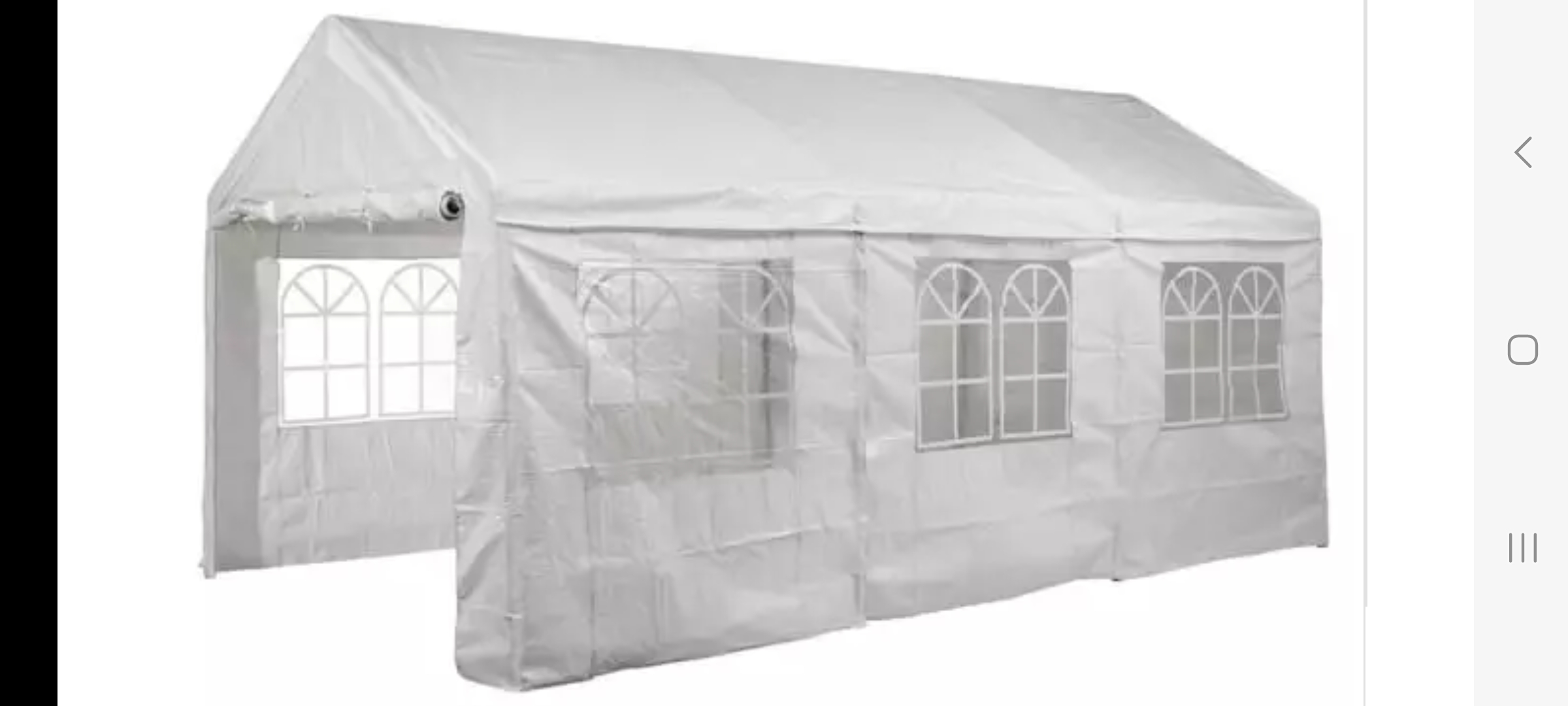 Partytält 6x3 m lättbyggt