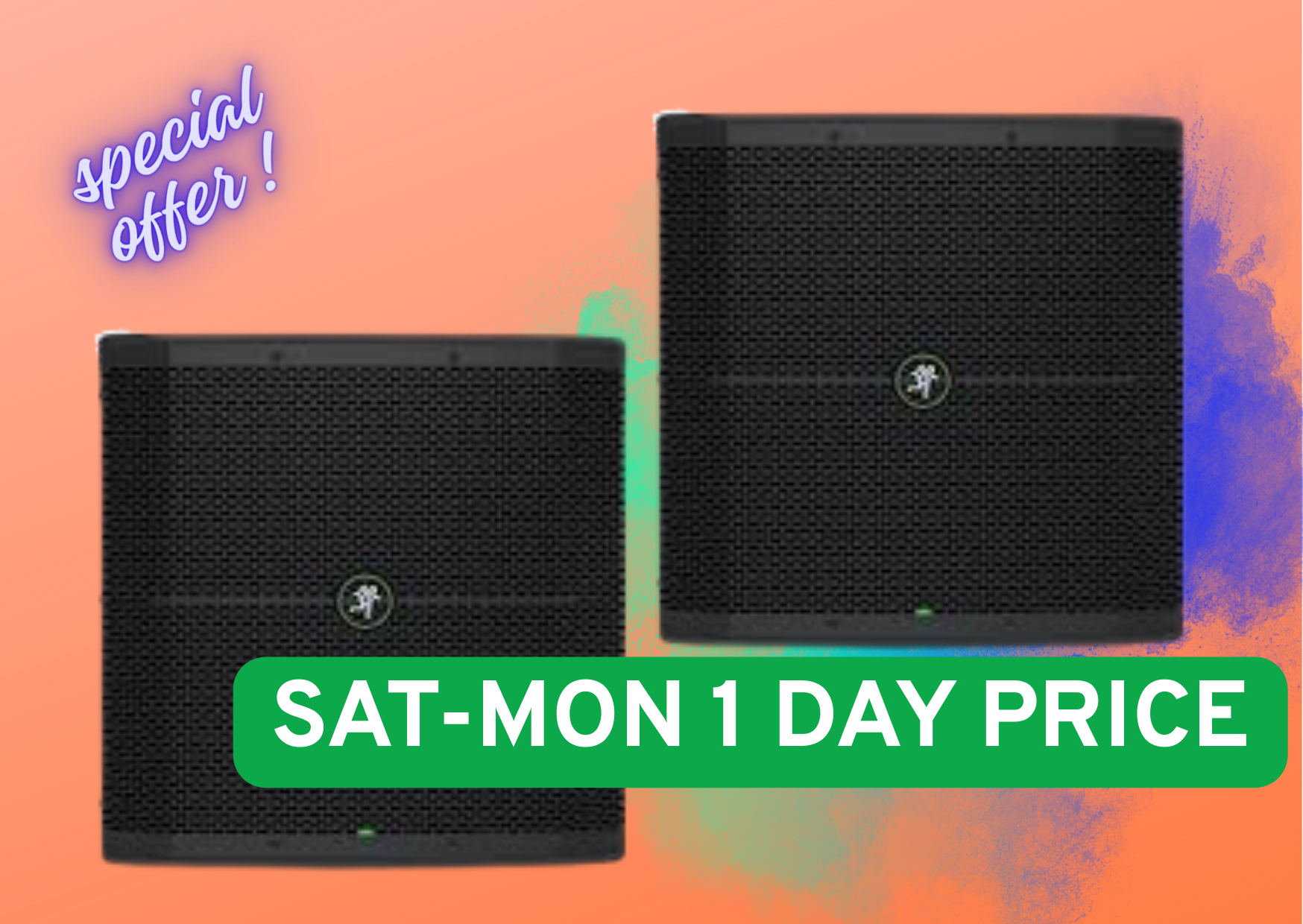 2x mackie thump115s 15” 1400w powered subwoofer audio