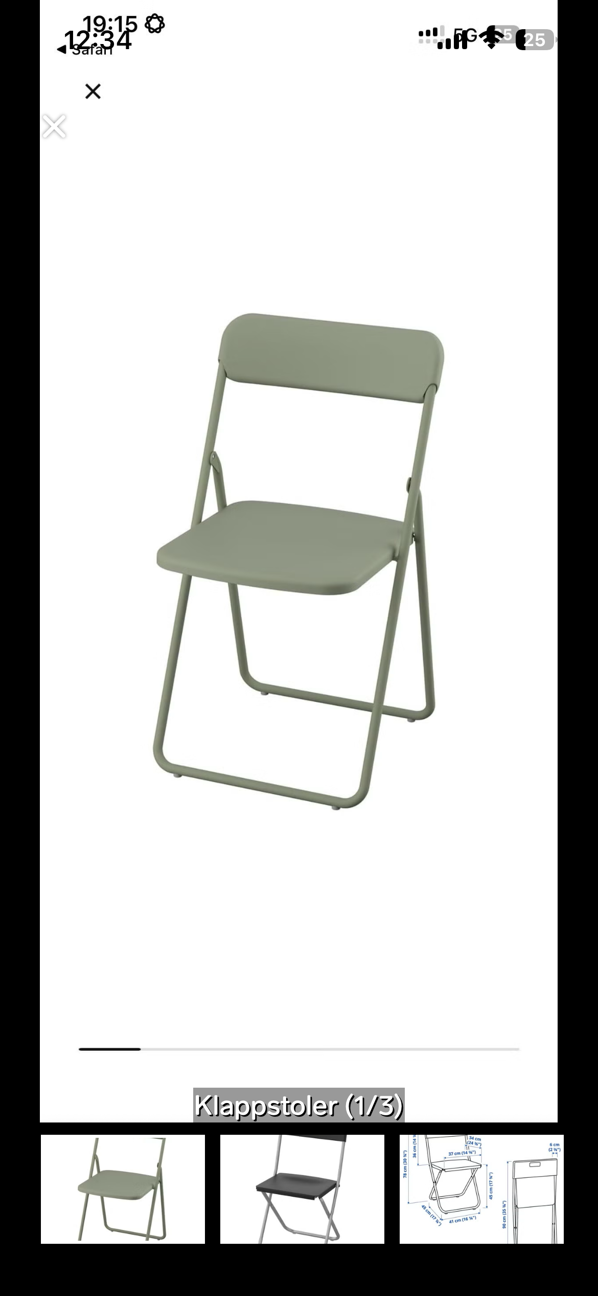 Klappstoler