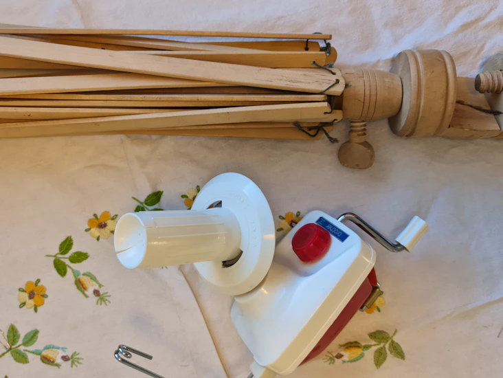 Garnvinda + nystmaskin