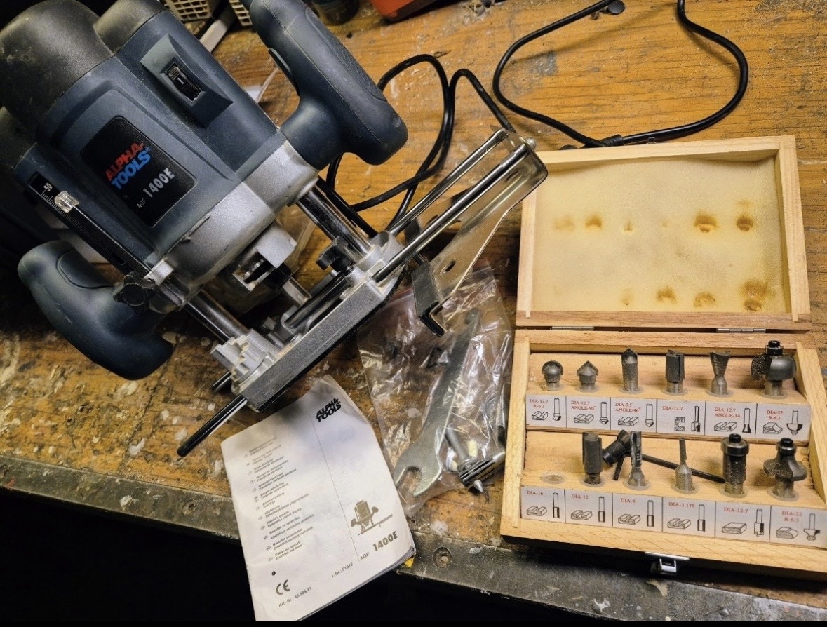 Överhandsfräs med bordsfräs