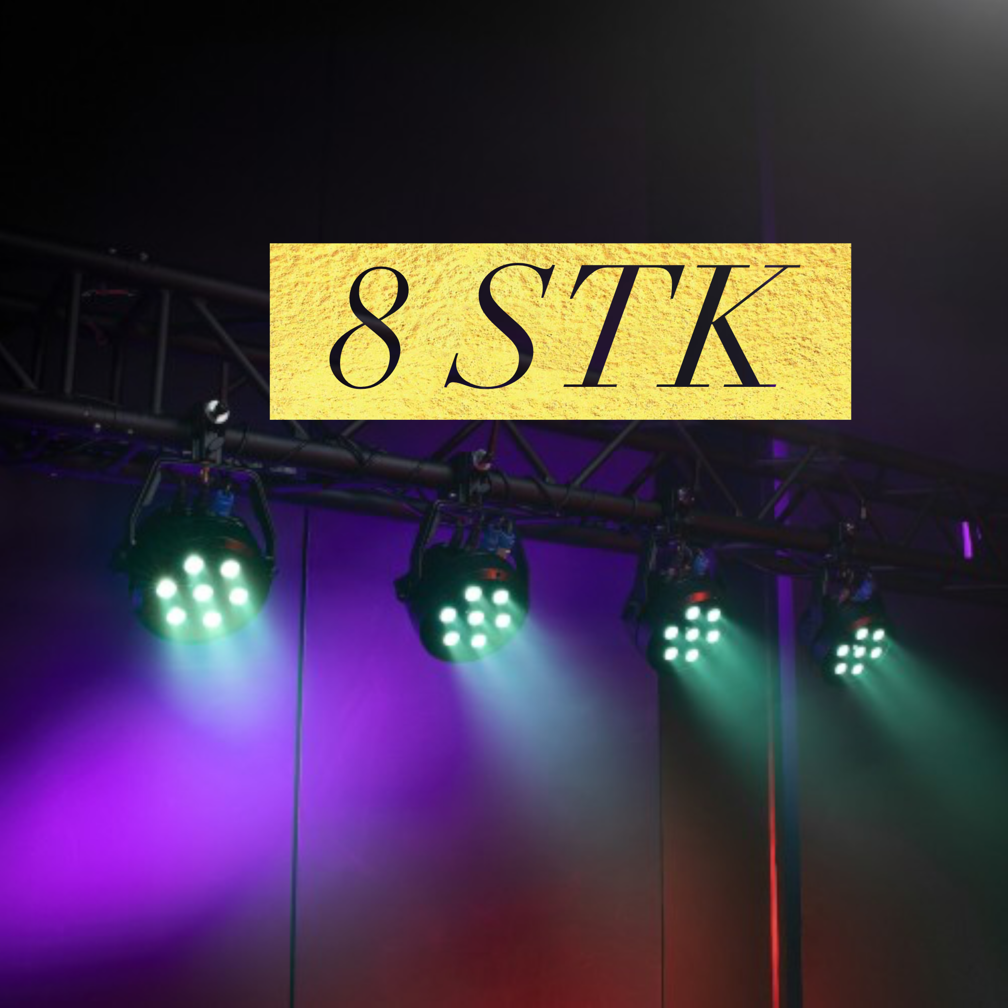 Medium dekor lys pakke (8stk)