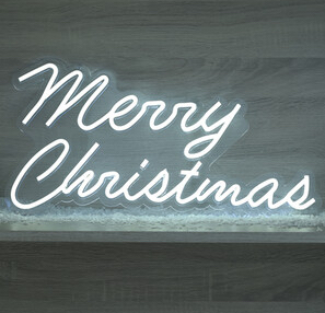 Merry christmas neon sign