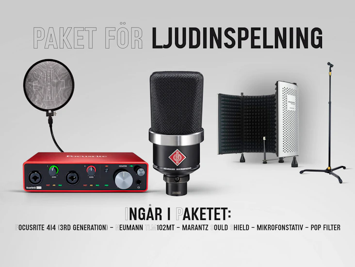 🎙 komplett inspelningspaket - perfekt för professionella ljudinspelningar! 🎙