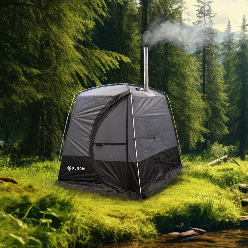 Komplett bastutält pumori – vedeldad bastu var du vill!