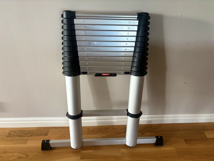 Teleskopisk stege. 3,8meter hög!