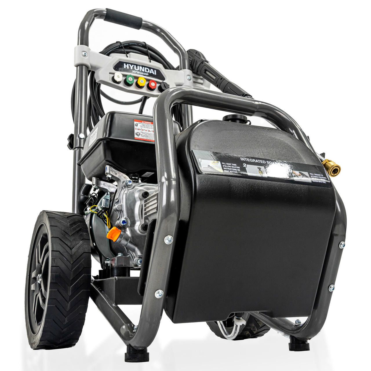 Hyundai 3400psi petrol pressure washer