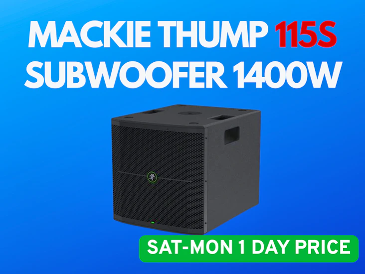 Mackie thump115s 15” 1400w powered subwoofer audio party equipment best offer
