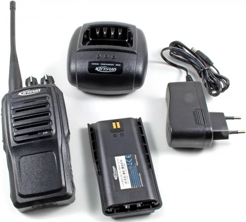 2x walkie talkie på egen frekvens 