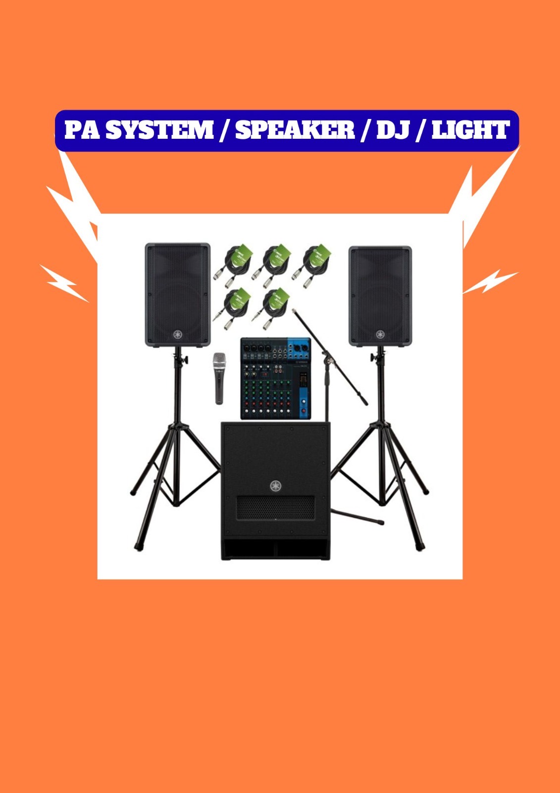 Dj speakers with sub / pa system / speaker 