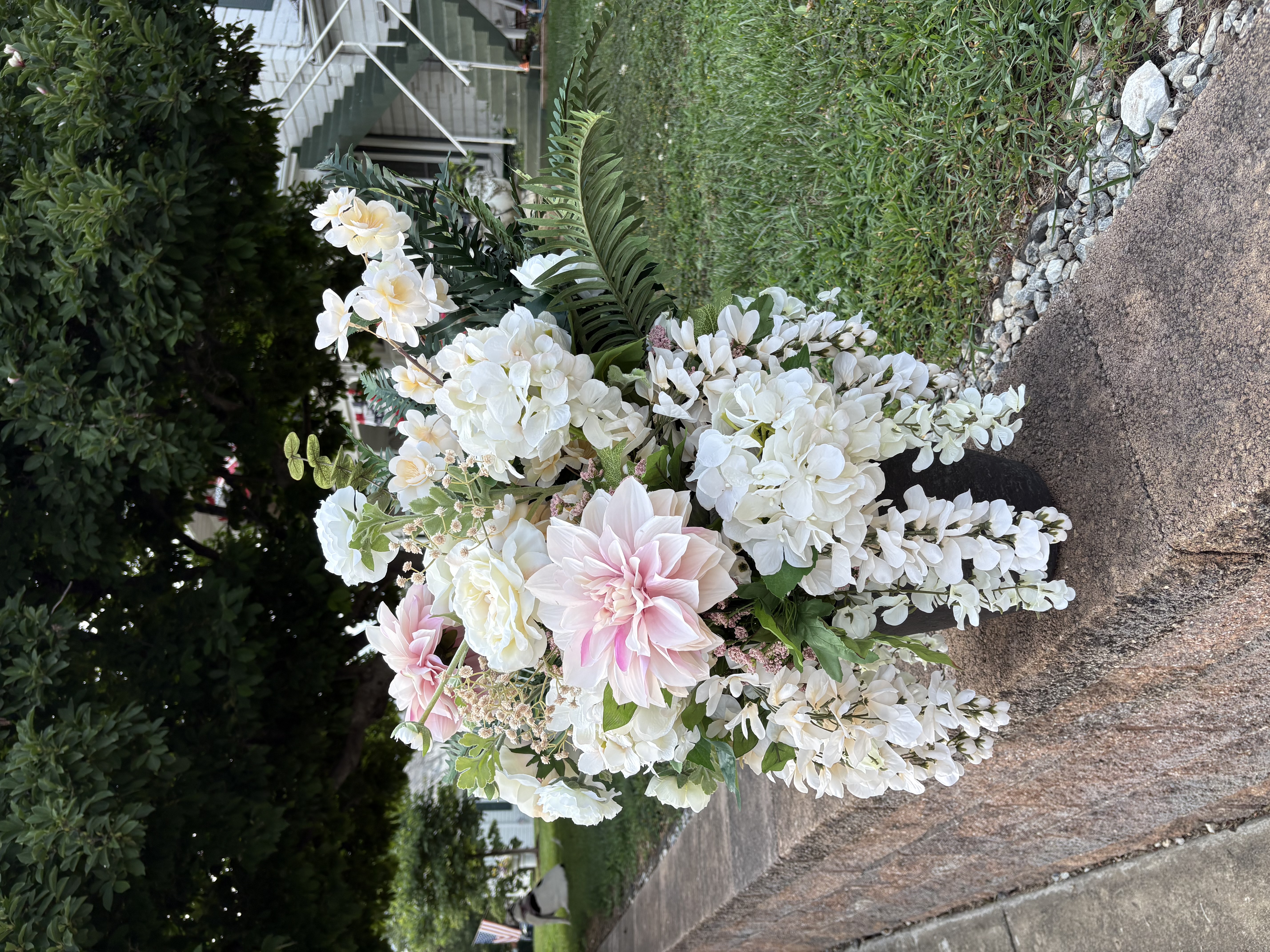 Luxury faux wedding floral arrangement rental | ceremony rentals | maryland