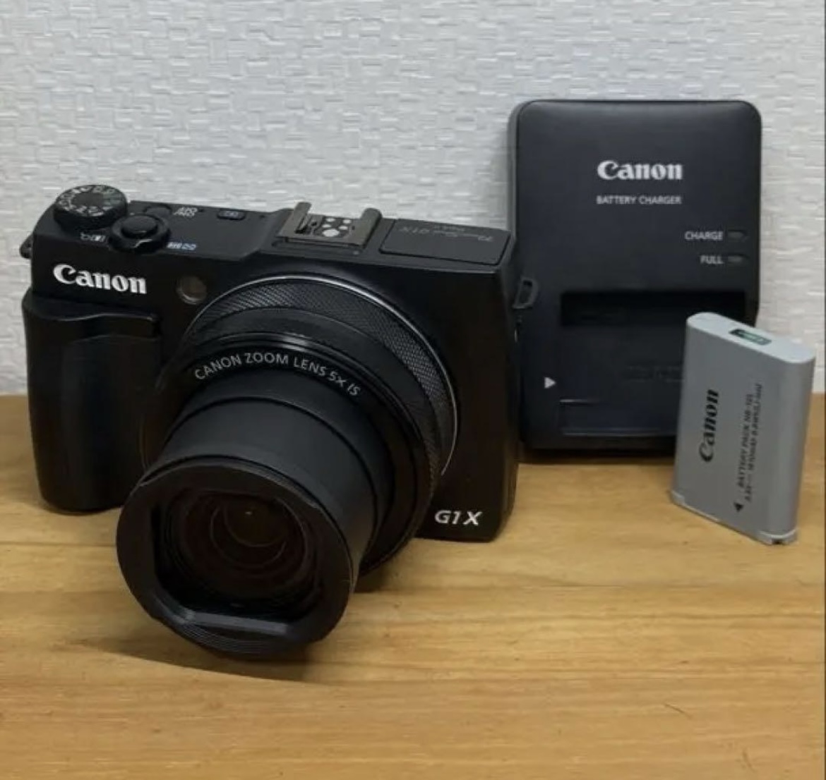 Canon powershot g1 x mark ii digital camera black w/battery