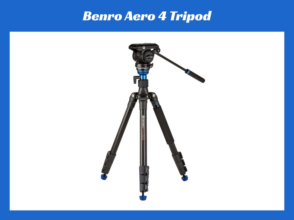 Benro aero 4 travel video tripod/monopod & head - 55-165cm - 4kg max load