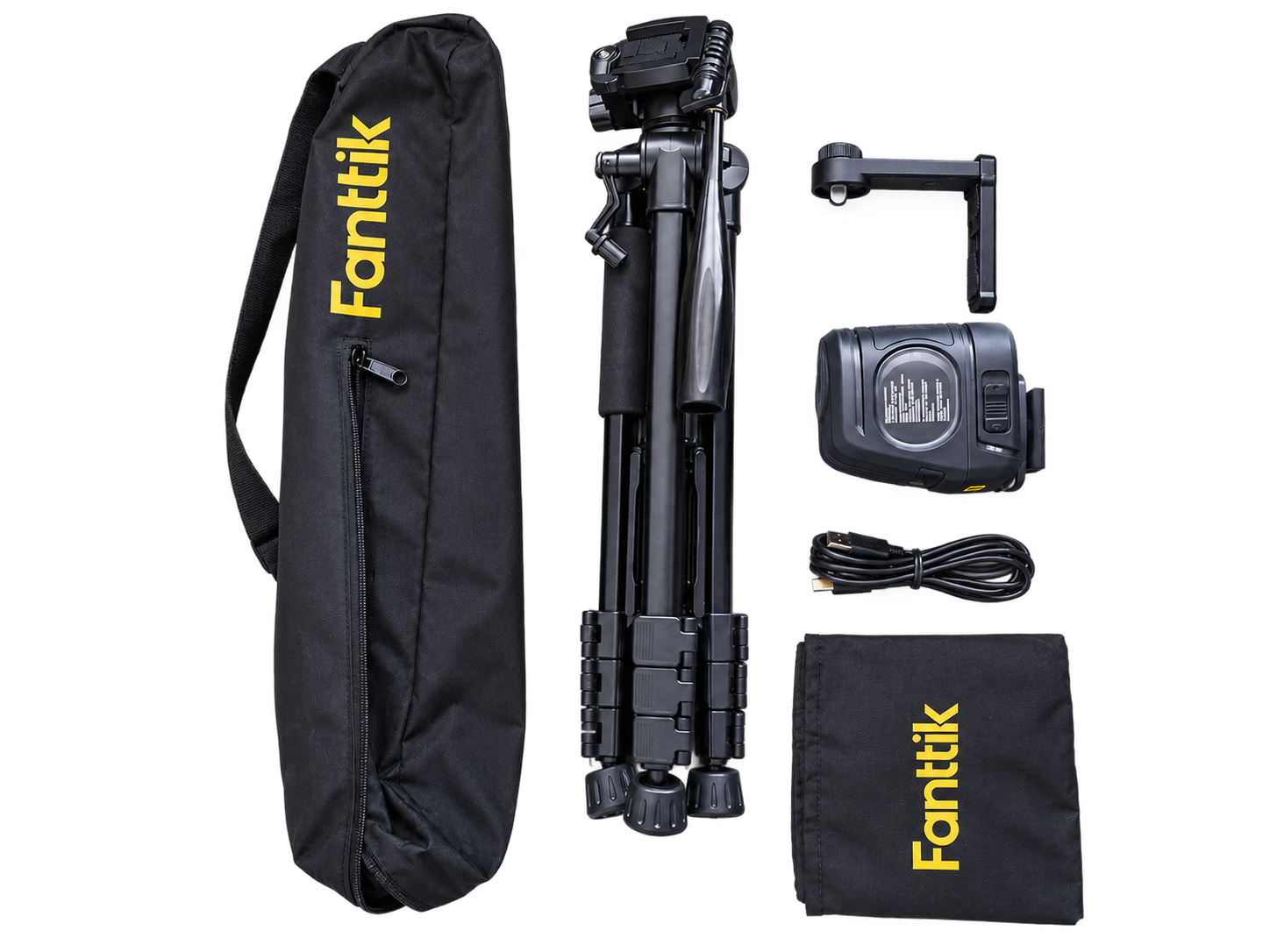 Brand new 3d green laser level kit (fanttik d100) + adjustable tripod & case