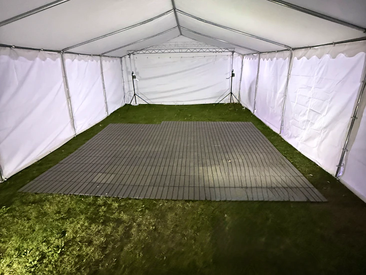 10 meter by 5 meter marquee