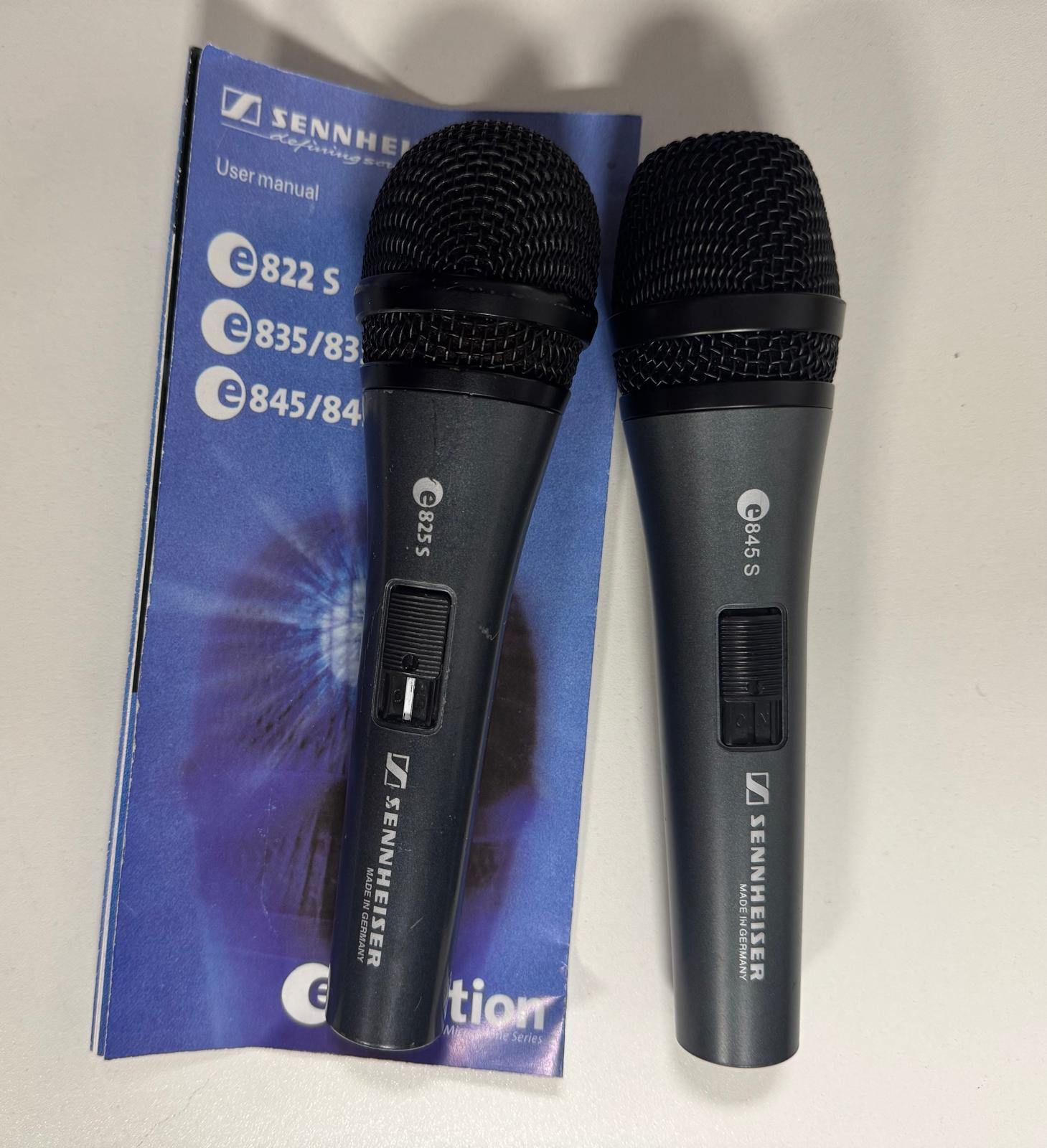 Sennheiser e845s & e825s dynamic microphones – stage & studio ready