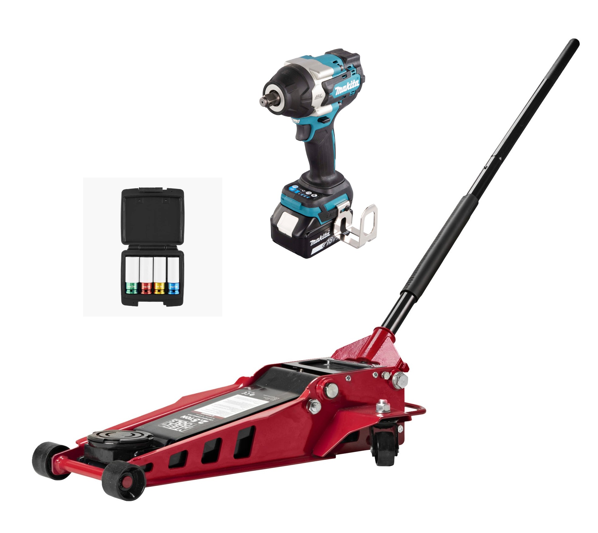 Komplett pakke for dekkskift