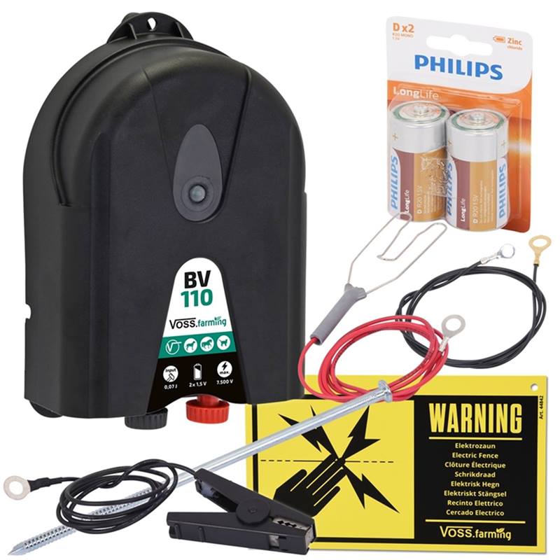 Portabelt, lätthanterligt stängselaggregat för tillfälliga hagar