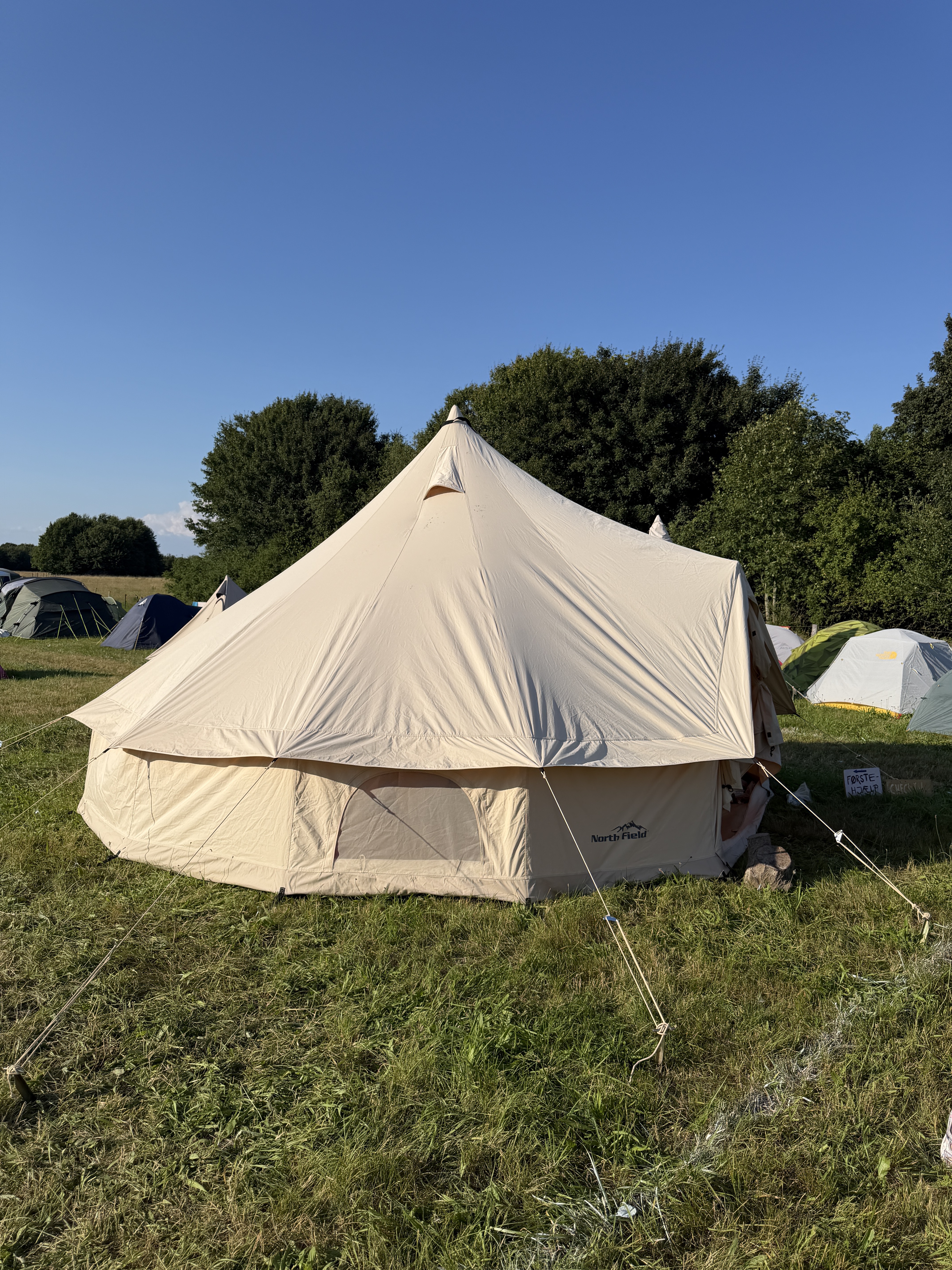 Nordisk glamping tipitelt (6-8 personer) - perfekt til camping, festival og weekendtur