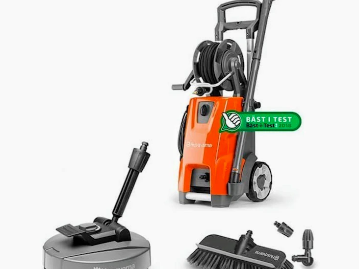 Husqvarna pw 360 med trall och biltvätt