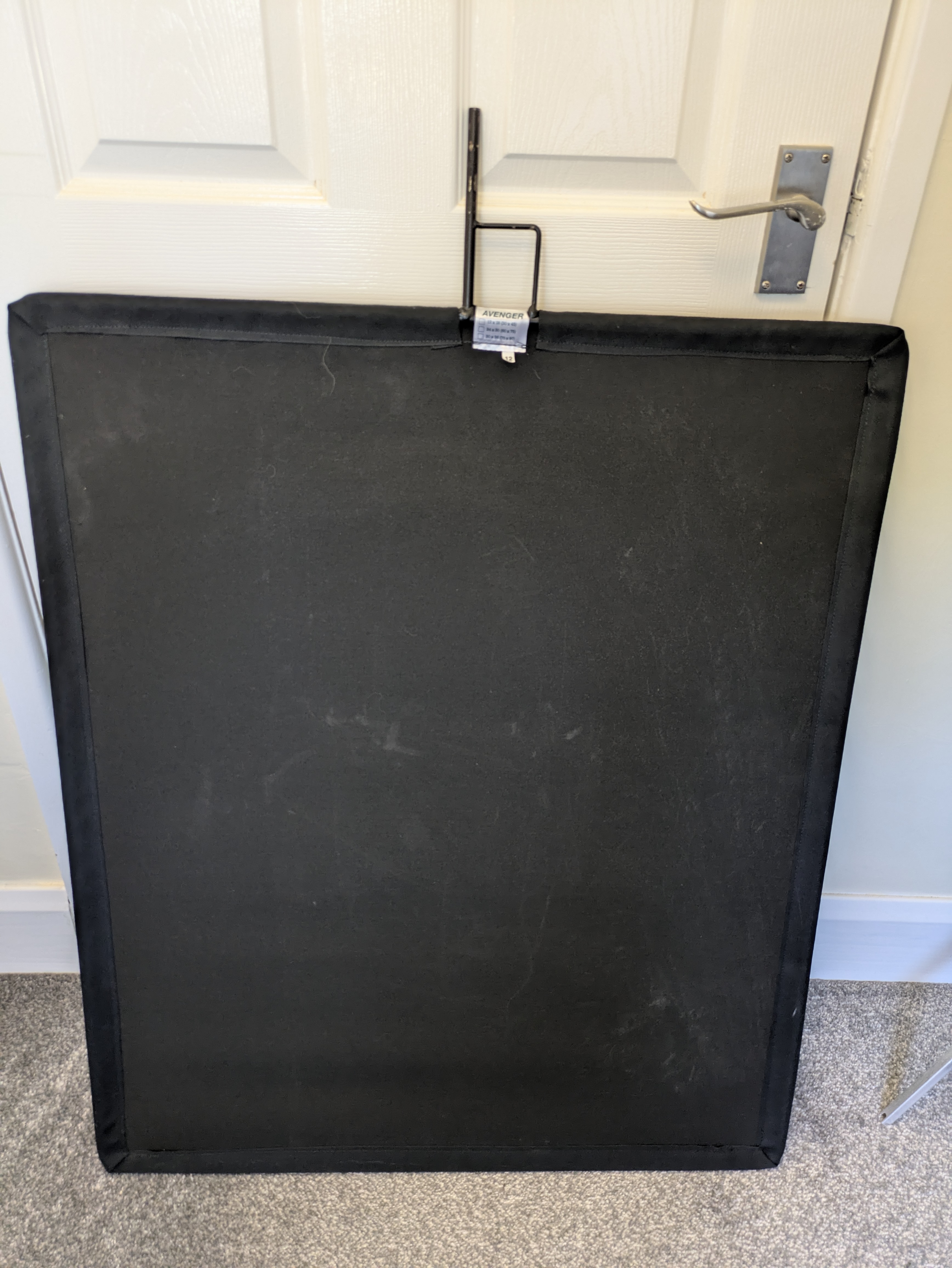 Avenger black flag negative fill 24" x 30"