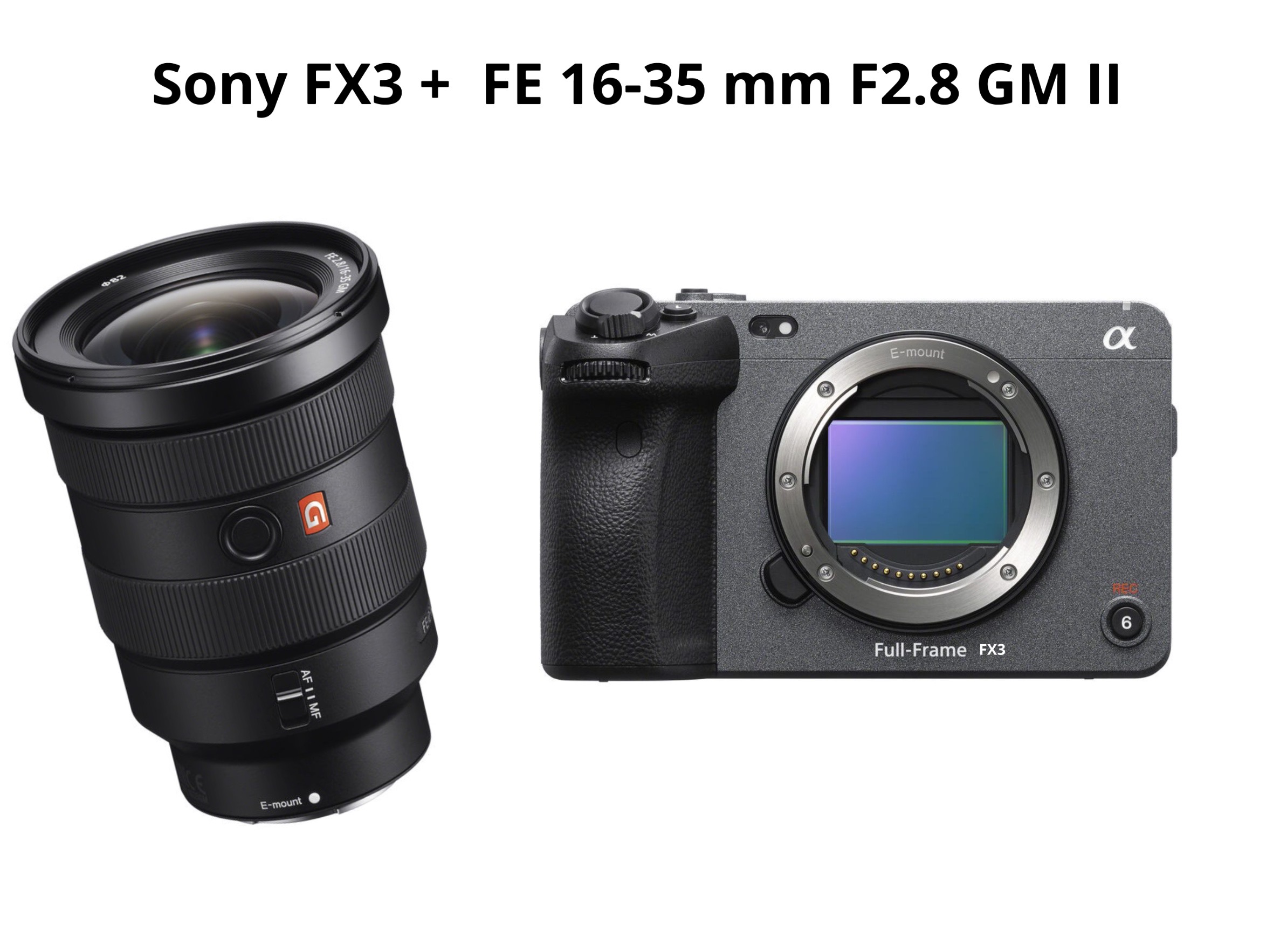 Sony fx3 + fe 16-35mm f2.8 gm ii 