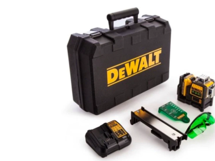 Dewalt grön linje-/korslaser med mottagare