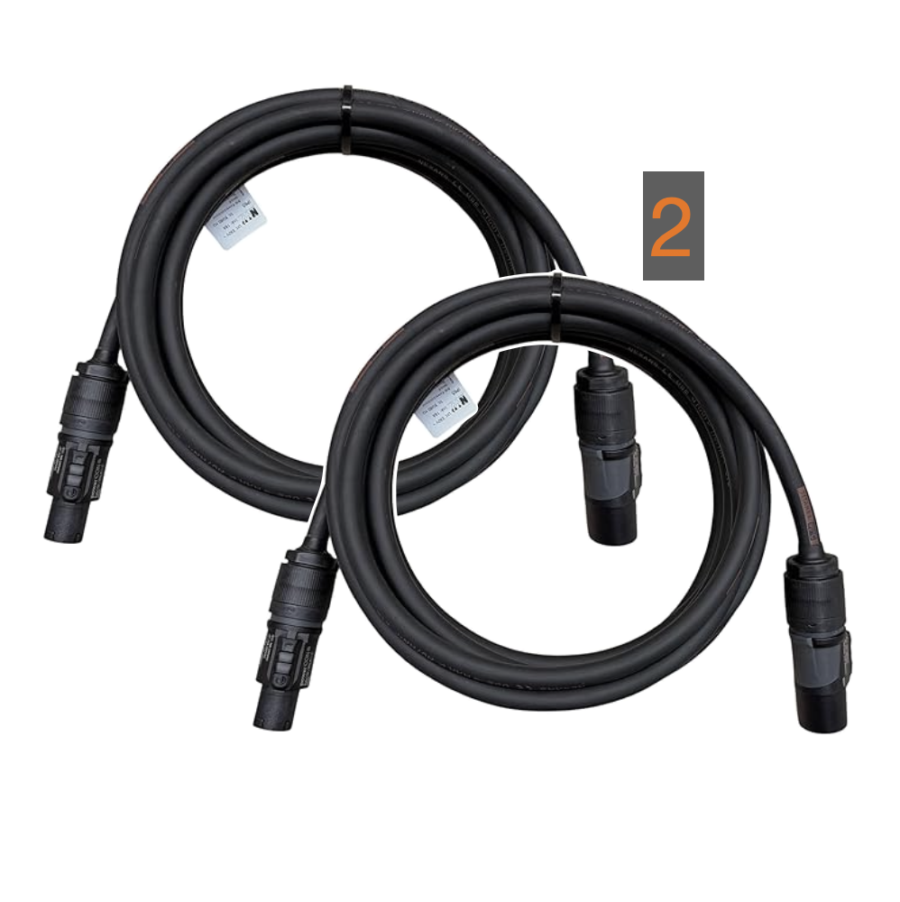 5m powercon true1 top male to powercon true1 top female extension link cable distro