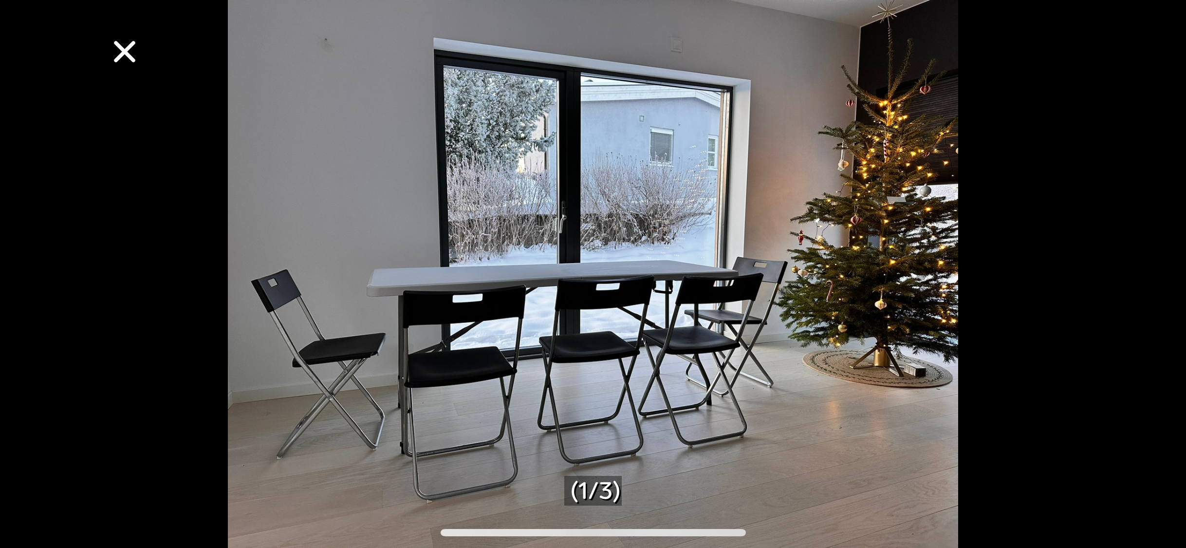 Klappbord og stoler