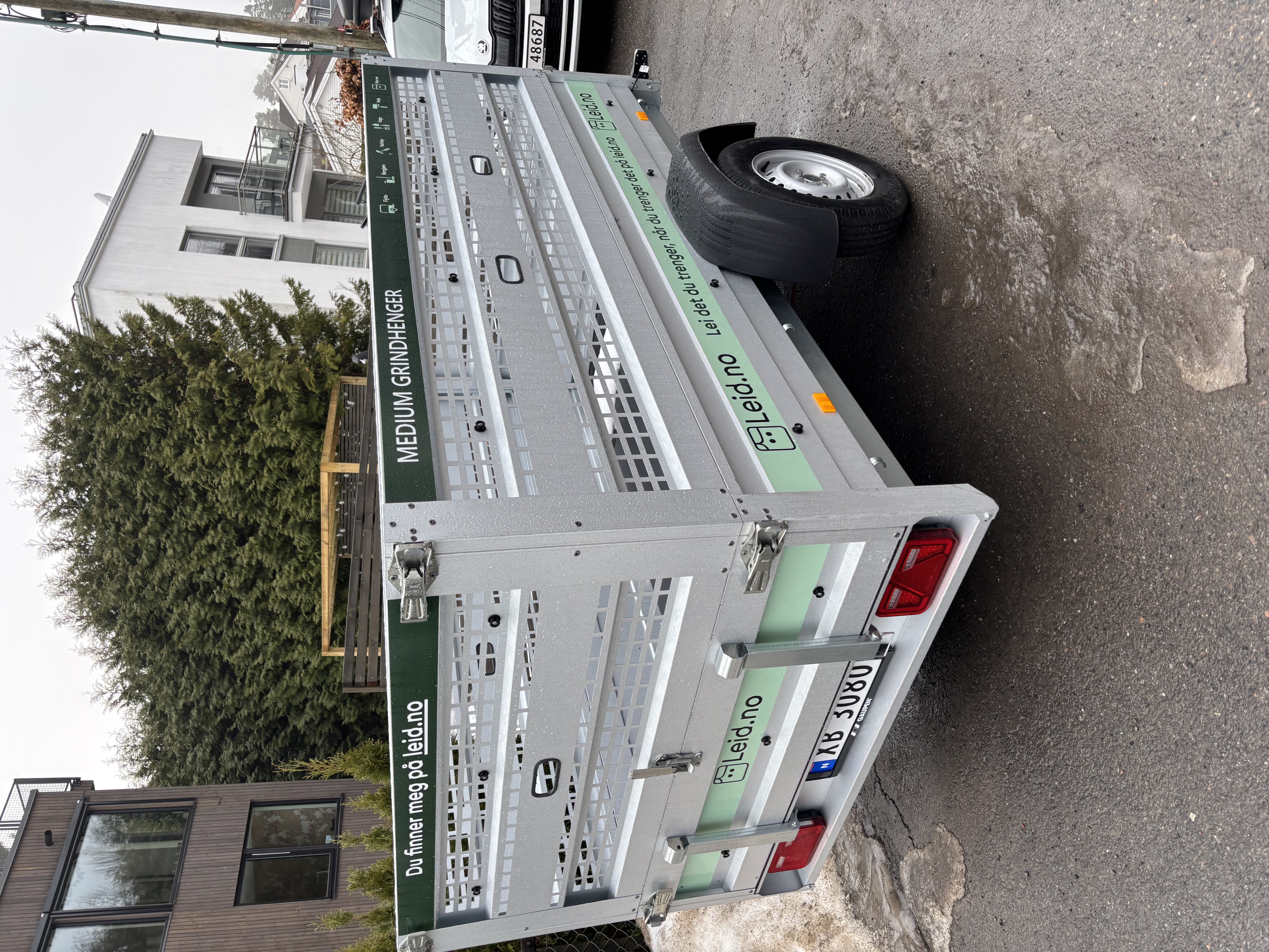 Grindhenger til leie - automatisk henting 24/7