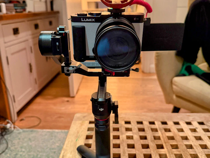 Lumix s9 + 2 lens, mic, gimbal