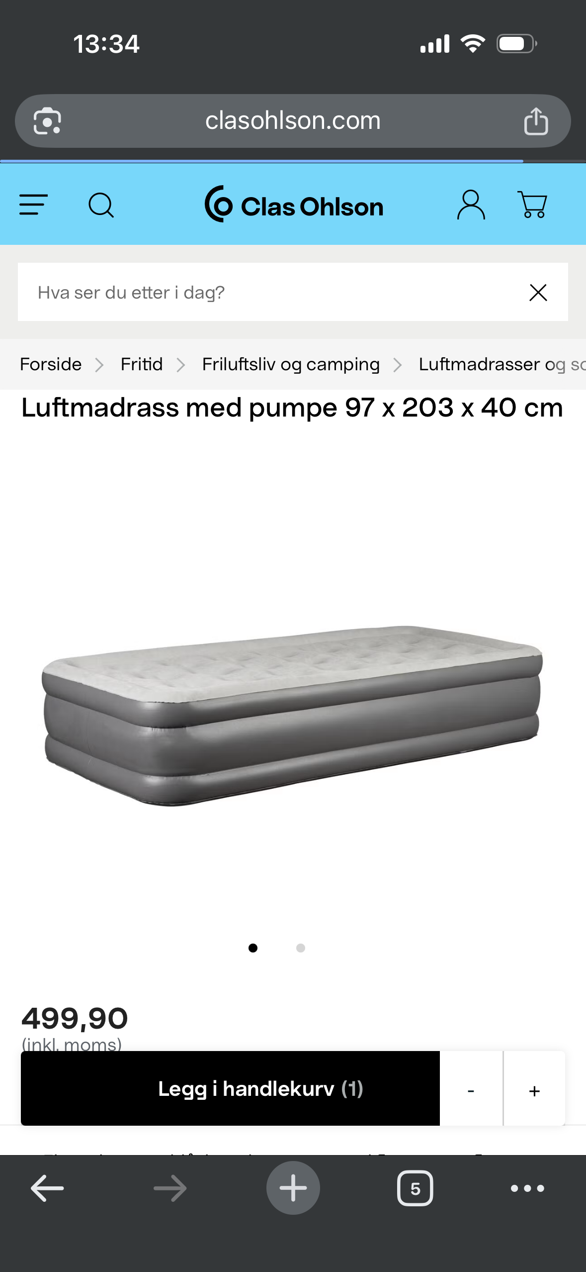 Luftmadrasser / air bed