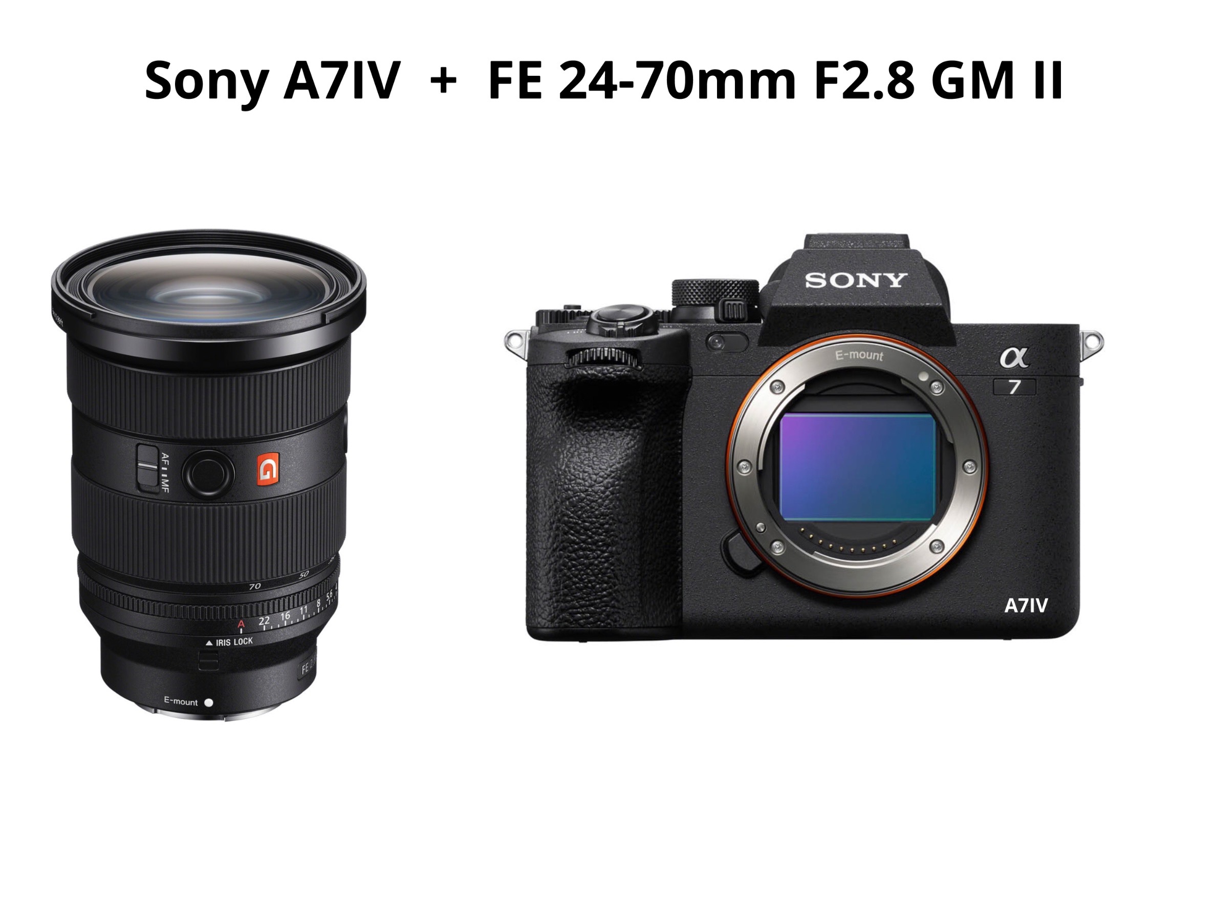 Sony a7iv + fe 24-70mm f2.8 gm ii  (sony a74)