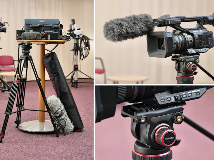 Full production kit: panasonic hc-x2 + sennheiser 416 + tripod + bag