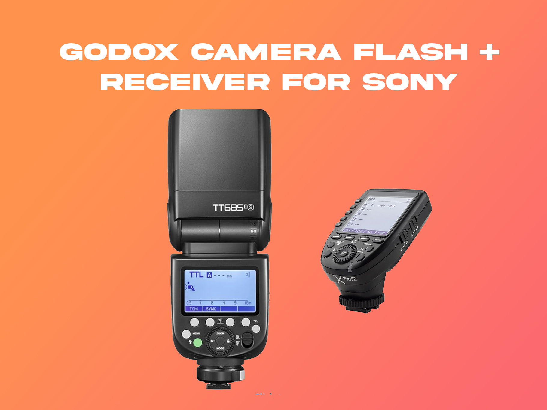 Godox camera flash speedlite + receiver  for sony