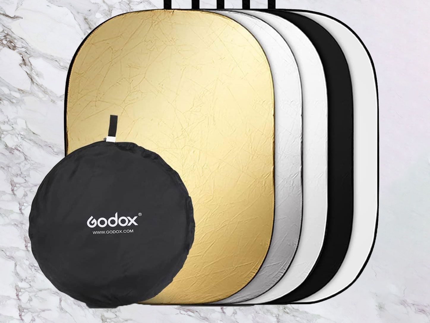Collapsible reflector, 5-in-1 (150x200cm)