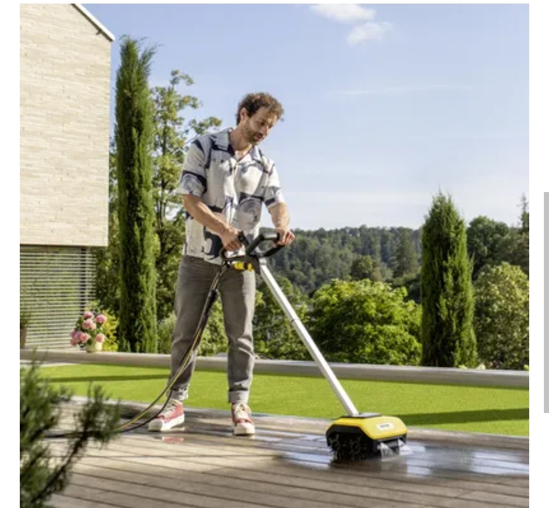 Kraftfull altan och stentvätt, terassborste altantvätt terasstvätt, stentvätt